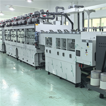 Etching and drying production line